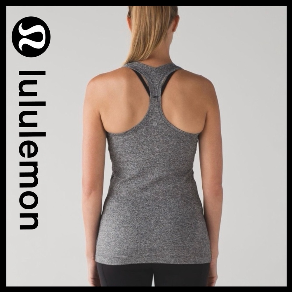 Lululemon Cool Racerback II •Heathered Black (First Release) - Picture 2 of 14
